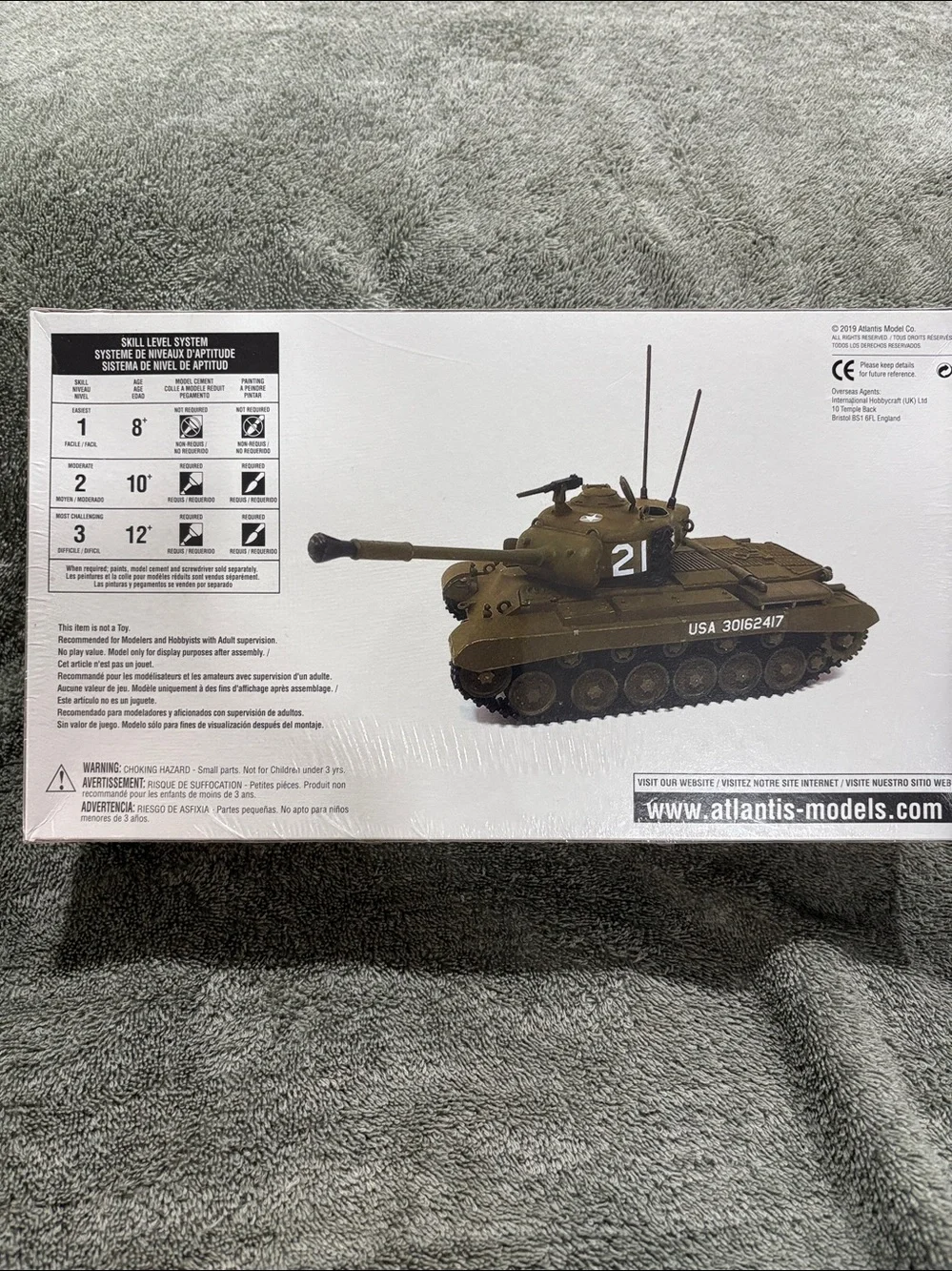 M-46 Patton Tank Model Kit - Green